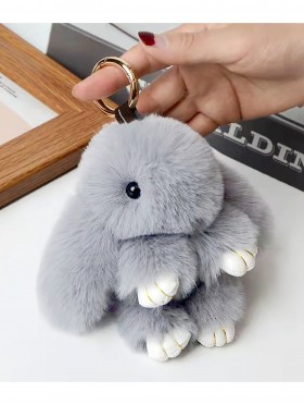 Cute Bunny Plush Key Chain